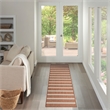 Nourison Home Positano 12' Runner Fabric Terracotta Ivory Area Rug