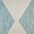 Nourison Home Positano 12' Runner Fabric Aqua Area Rug