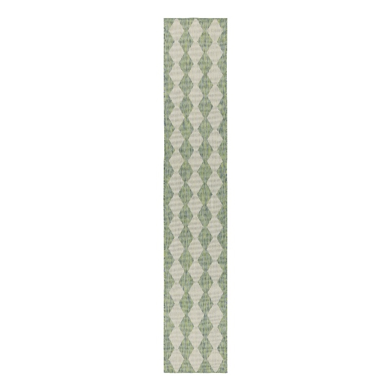 Nourison Home Positano 12' Runner Fabric Blue Green Area Rug