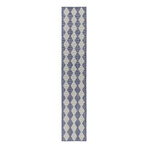 Nourison Home Positano 12' Runner Fabric Navy Blue Area Rug