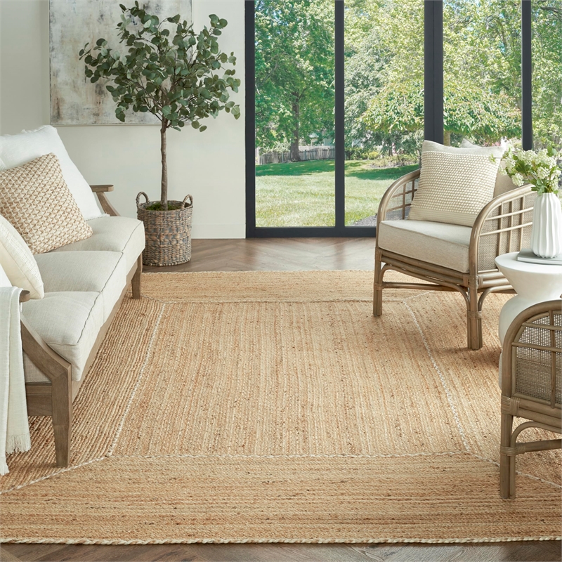 Nourison Home Terrazzo Jute 8' x 10' Natural  Area Rug