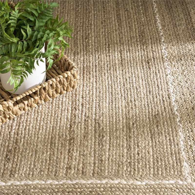 Nourison Home Terrazzo Jute 8' x 10' Natural Grey Area Rug