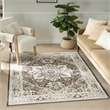 Nourison Home Dekor 4' x 6' Polyester Brown Ivory Area Rug