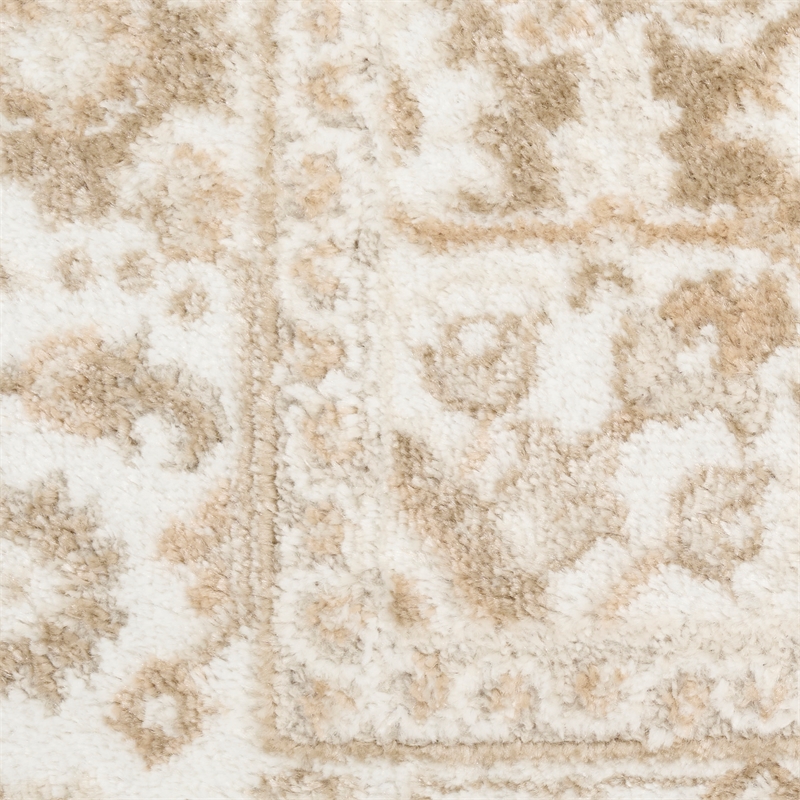Nourison Home Dekor 4' x 6' Polyester Taupe Ivory Area Rug