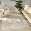 Nourison Home Dekor 4' x 6' Polyester Taupe Ivory Area Rug