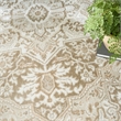 Nourison Home Dekor 5' x 7' Polyester Taupe Ivory Area Rug