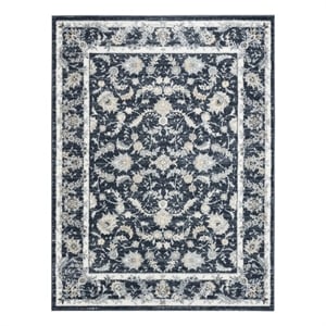 Nourison Home Dekor 5' x 7' Polyester Slate Ivory Area Rug