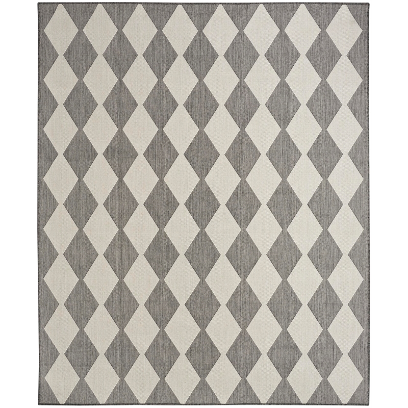 Nourison Home Positano 7' x 10' Fabric Charcoal Area Rug