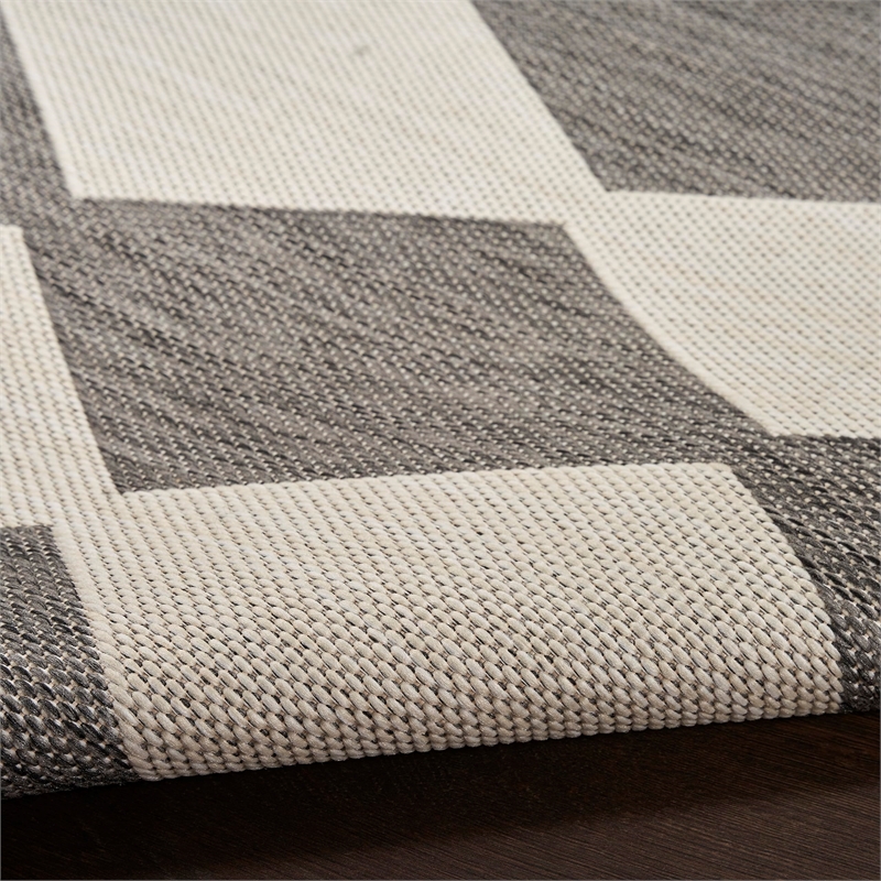 Nourison Home Positano 7' x 10' Fabric Charcoal Area Rug