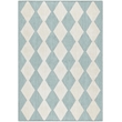 Nourison Home Positano 4' x 6' Fabric Aqua Area Rug