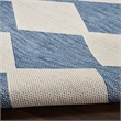 Nourison Home Positano 7' x 10' Fabric Navy Blue Area Rug