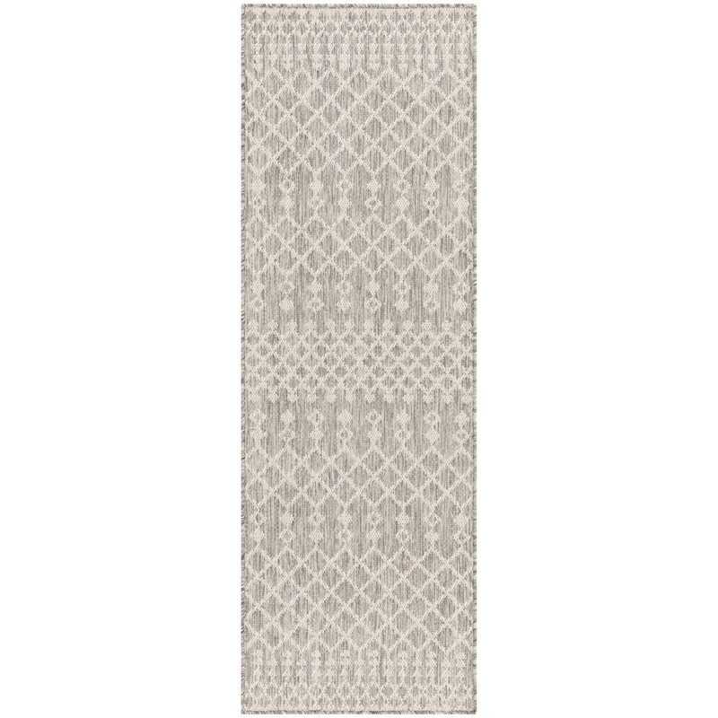 Nourison Home Positano 6' Runner Fabric Light Grey Area Rug