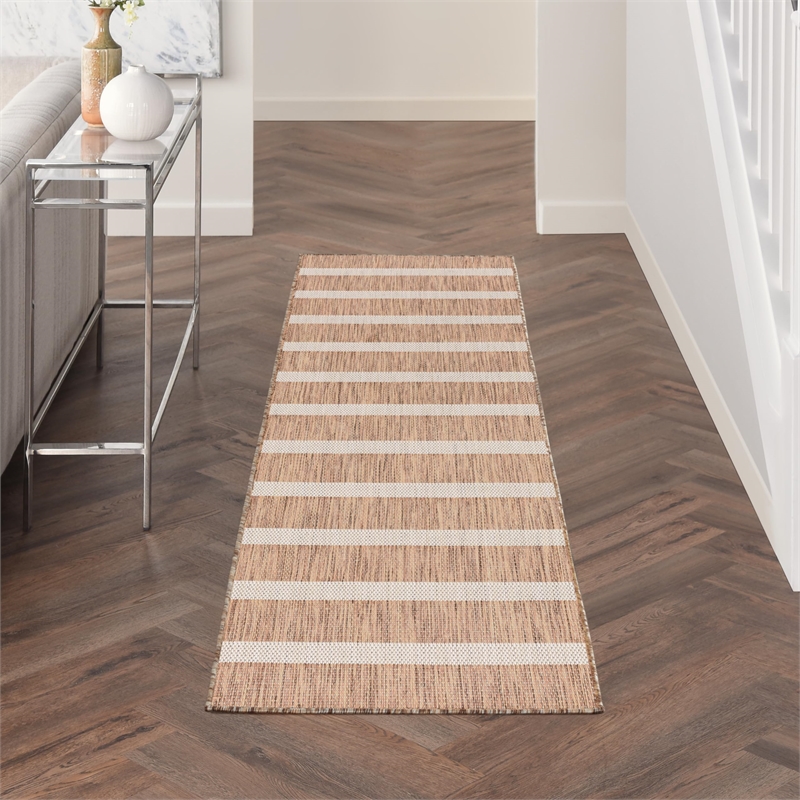 Nourison Home Positano 6' Runner Jute Ivory Area Rug