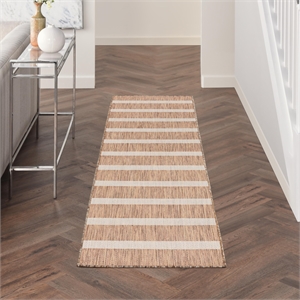 Nourison Home Positano 6' Runner Jute Ivory Area Rug