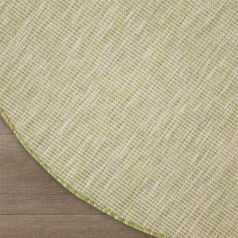 Nourison Home Positano 6' x Round Fabric Green Area Rug