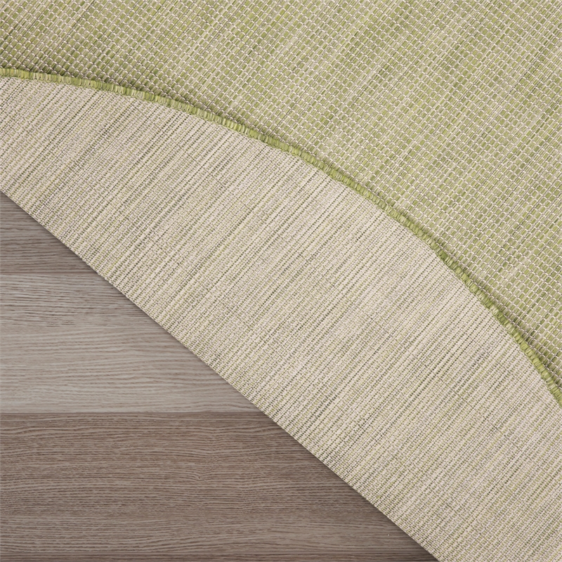 Nourison Home Positano 6' x Round Fabric Green Area Rug