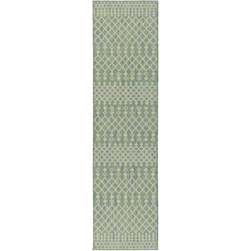 Nourison Home Positano 10' Runner Fabric Blue Green Area Rug