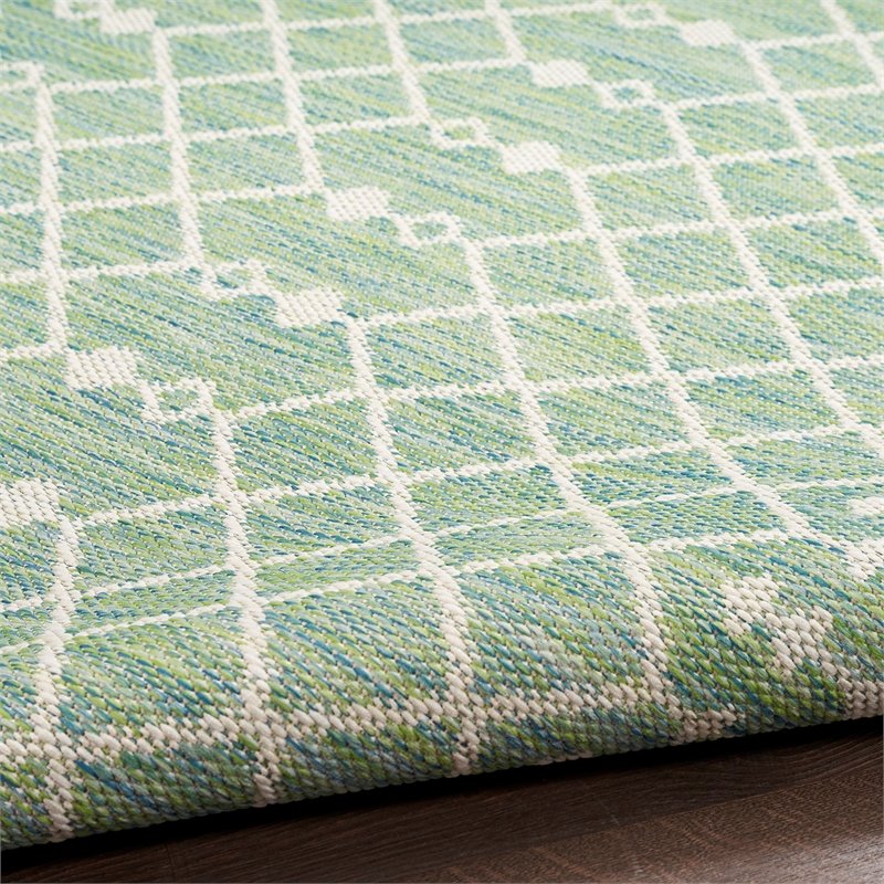 Nourison Home Positano 10' Runner Fabric Blue Green Area Rug
