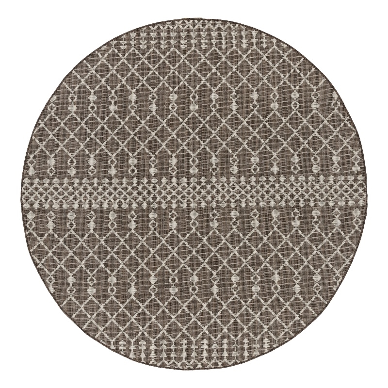 Nourison Home Positano 8' x Round Fabric Natural Area Rug