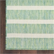 Nourison Home Positano 10' Runner Fabric Blue Green Ivory Area Rug