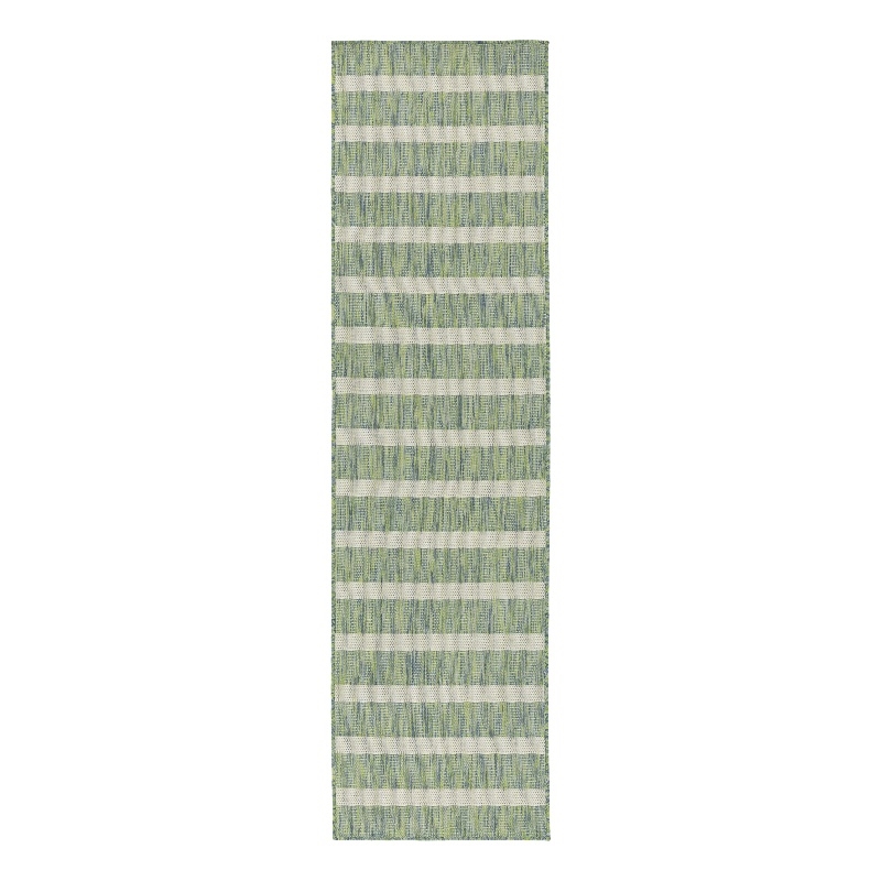 Nourison Home Positano 10' Runner Fabric Blue Green Ivory Area Rug