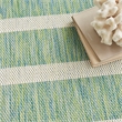 Nourison Home Positano 6' x Round Fabric Blue Green Ivory Area Rug