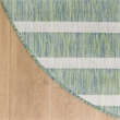 Nourison Home Positano 6' x Round Fabric Blue Green Ivory Area Rug