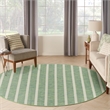 Nourison Home Positano 6' x Round Fabric Blue Green Ivory Area Rug