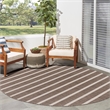 Nourison Home Positano 6' x Round Fabric Natural Ivory Area Rug