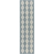 Nourison Home Positano 10' Runner Fabric Aqua Area Rug