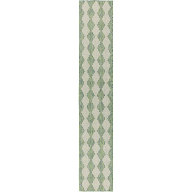 Nourison Home Positano 10' Runner Fabric Blue Green Area Rug