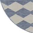 Nourison Home Positano 8' x Round Fabric Navy Blue Area Rug