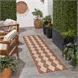 Nourison Home Positano 6' Runner Fabric Terracotta Area Rug