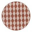 Nourison Home Positano 6' x Round Fabric Terracotta Area Rug