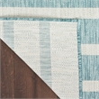 Nourison Positano 4' x 6' Fabric Aqua Ivory Area Rug