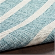 Nourison Positano 4' x 6' Fabric Aqua Ivory Area Rug