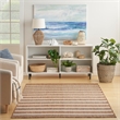 Nourison Positano 4' x 6' Fabric Jute Ivory Area Rug