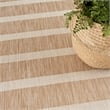 Nourison Positano 4' x 6' Fabric Beige Ivory Area Rug