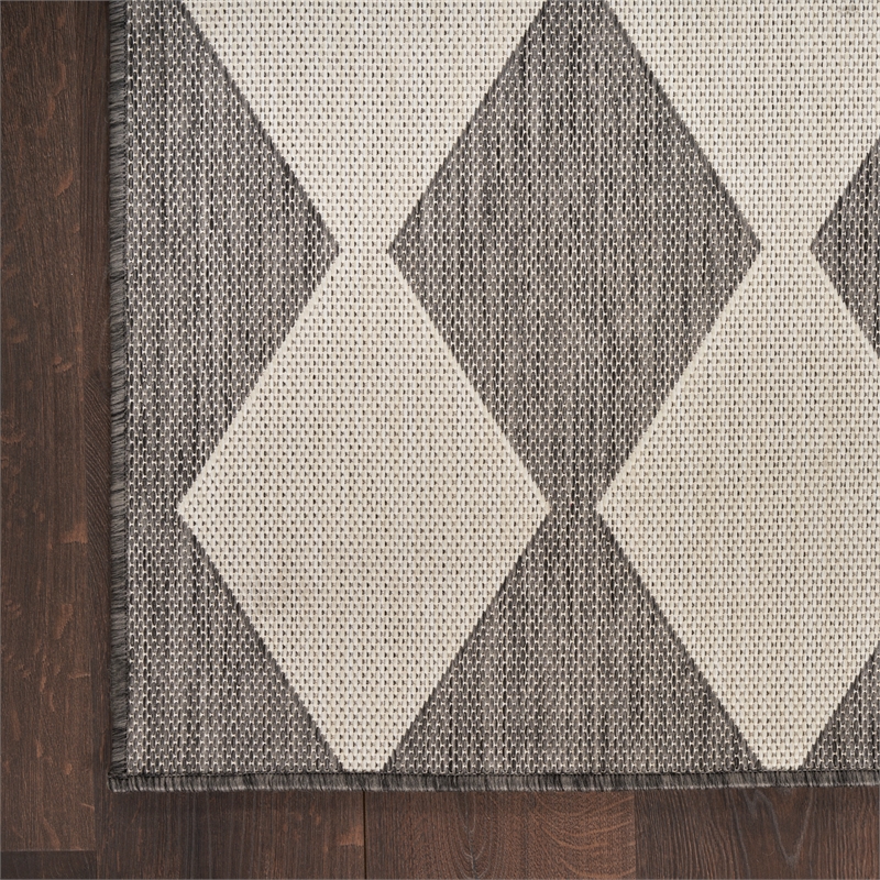 Nourison Home Positano 5' x 7' Fabric Charcoal Area Rug
