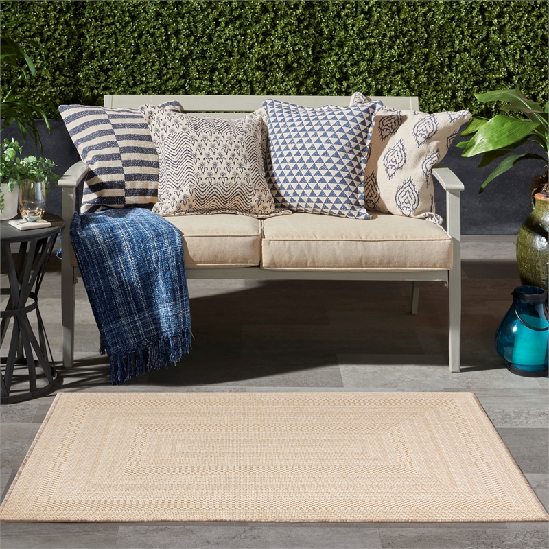Nourison Home Positano 5' x 7' Fabric Natural Area Rug