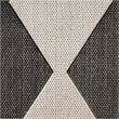 Nourison Home Positano 4' x 6' Fabric Black Area Rug