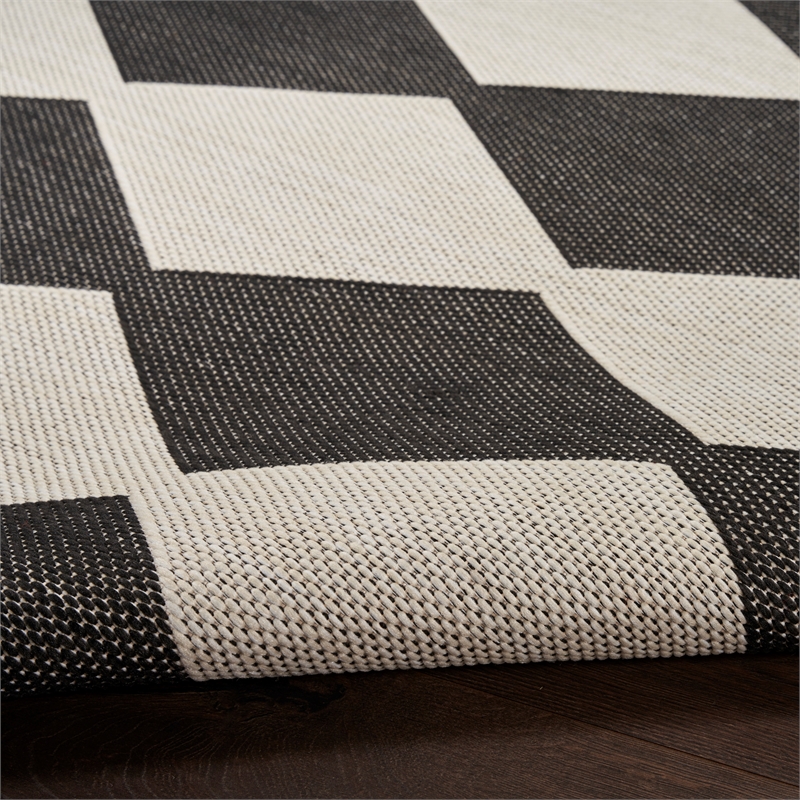Nourison Home Positano 7' x 10' Fabric Black Area Rug