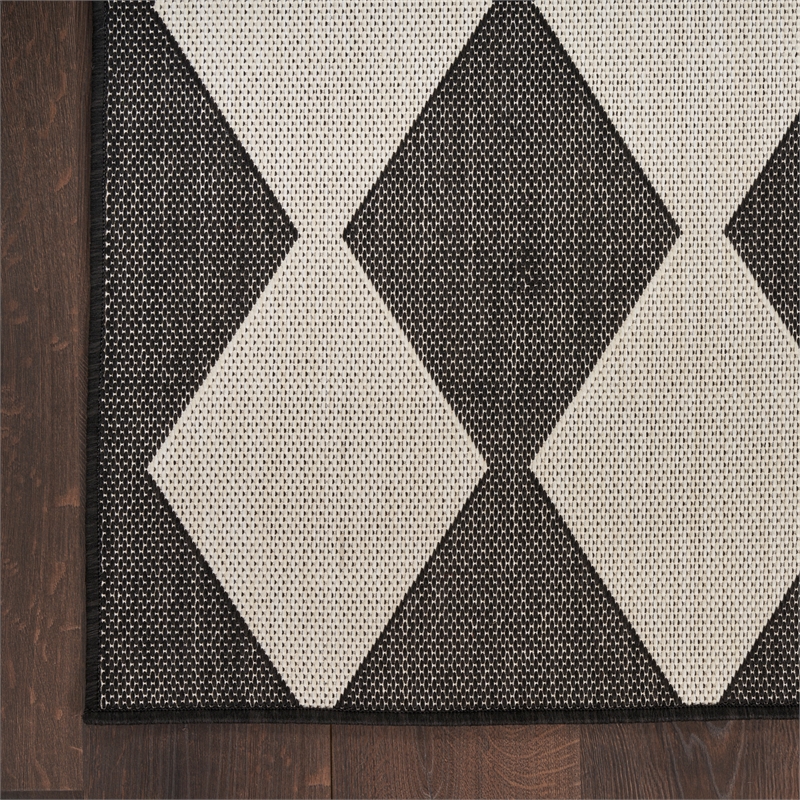Nourison Home Positano 8' x 10' Fabric Black Area Rug