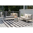 Nourison Home Positano 8' x 10' Fabric Black Area Rug