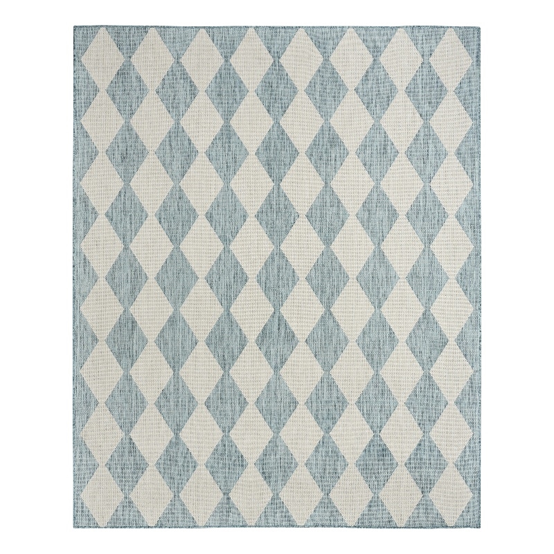 Nourison Home Positano 8' x 10' Fabric Aqua Area Rug