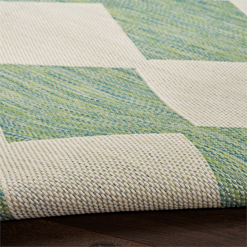 Nourison Home Positano 7' x 10' Fabric Blue Green Area Rug