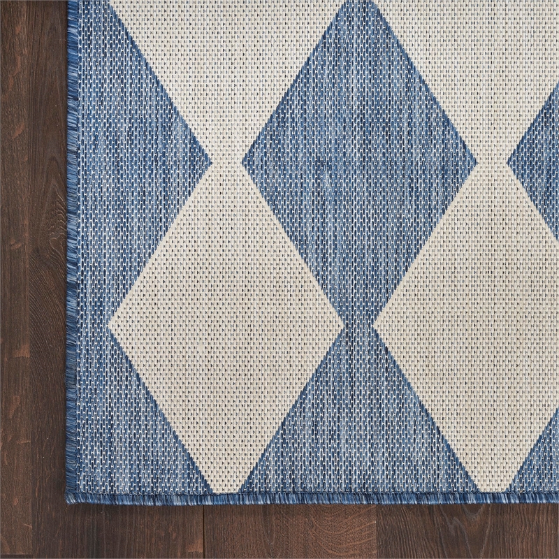 Nourison Home Positano 8' x 10' Fabric Navy Blue Area Rug