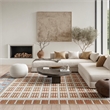 Nourison Home Nordic 8' x 10' PolyesterIvory Rust Area Rug