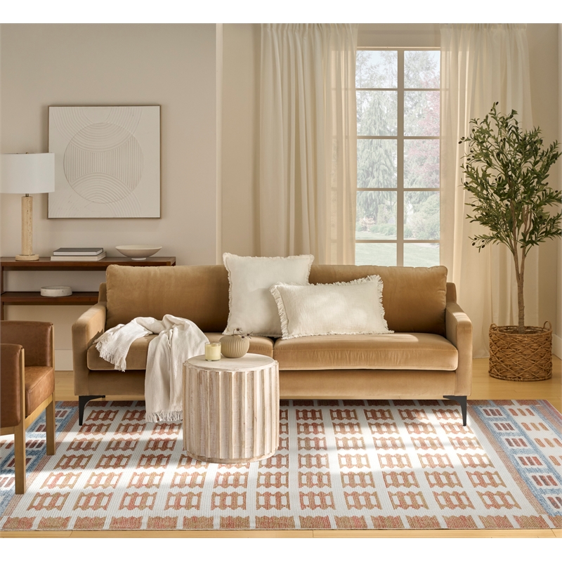 Nourison Home Nordic 8' x 10' PolyesterIvory Rust Area Rug
