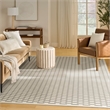 Nourison Home Nordic 8' x 10' Polyester Ivory Black Area Rug